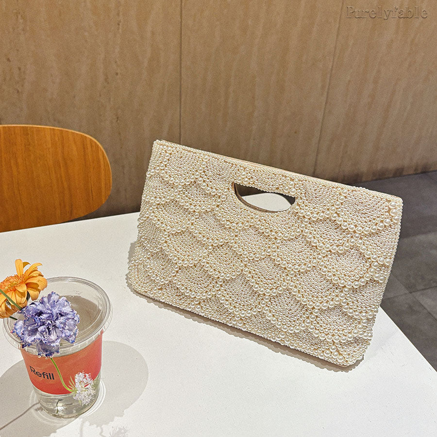 White Pearl Banquet Bag