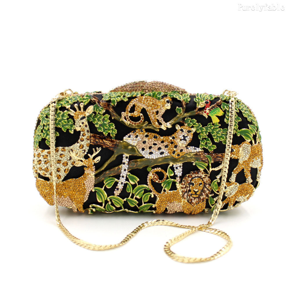 Dark Green Animal Forest Dinner Package