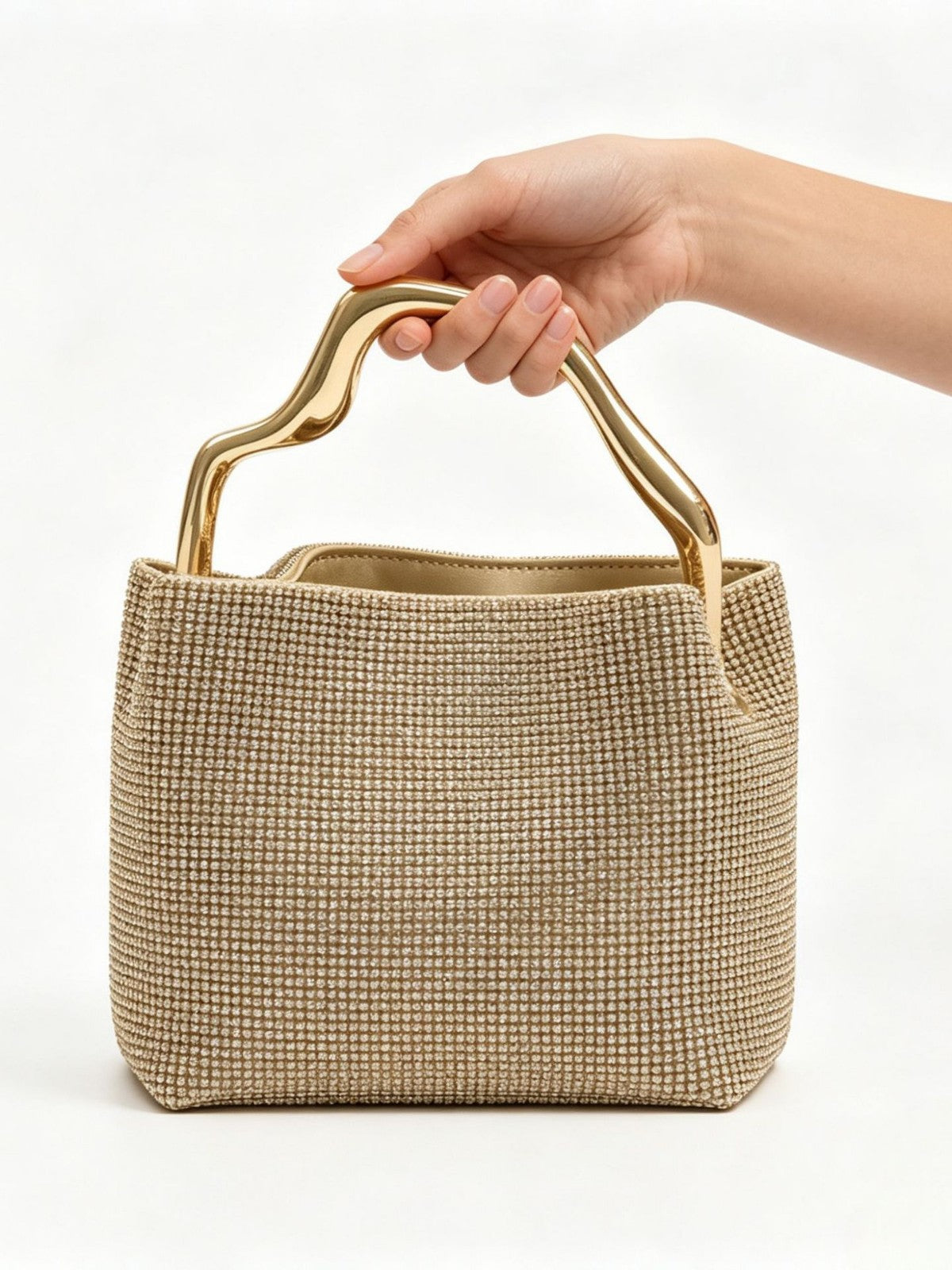 Gold Rhinestone Handbag