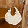 Off White Hand Woven Bag