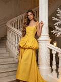 Kiana Yellow Strappy Maxi Dress