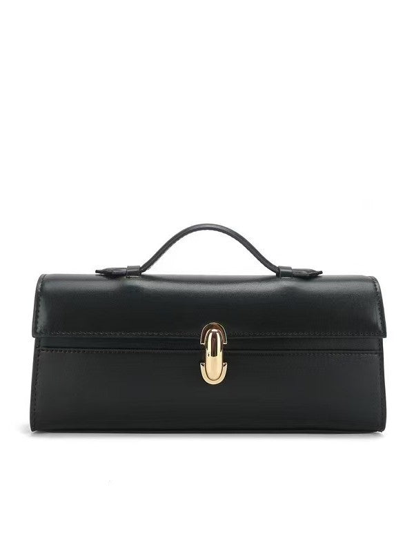 Black Baguette Handbag