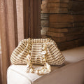 Beige Woven Cloud Bag