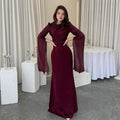 Yasmin Red Ruffled Maxi Skirt