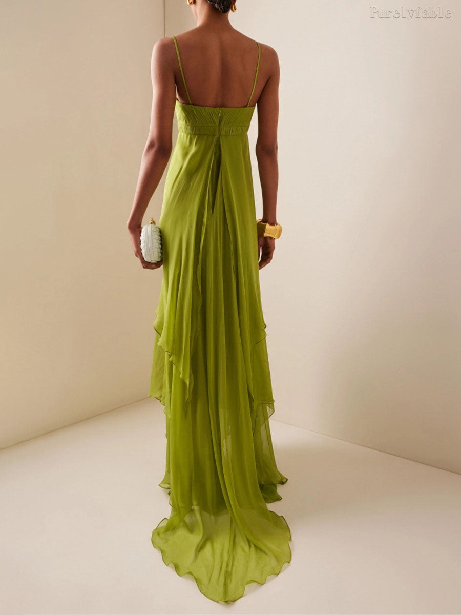 Adelaide Green Camisole Maxi Dress