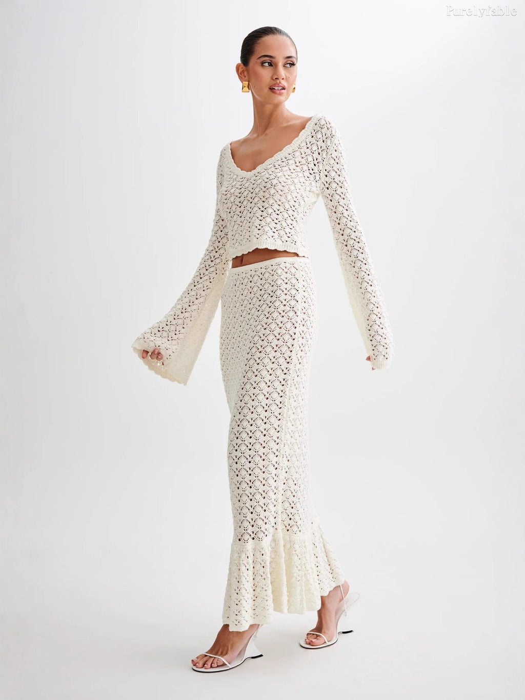 Catalina white fashion European-style dress set