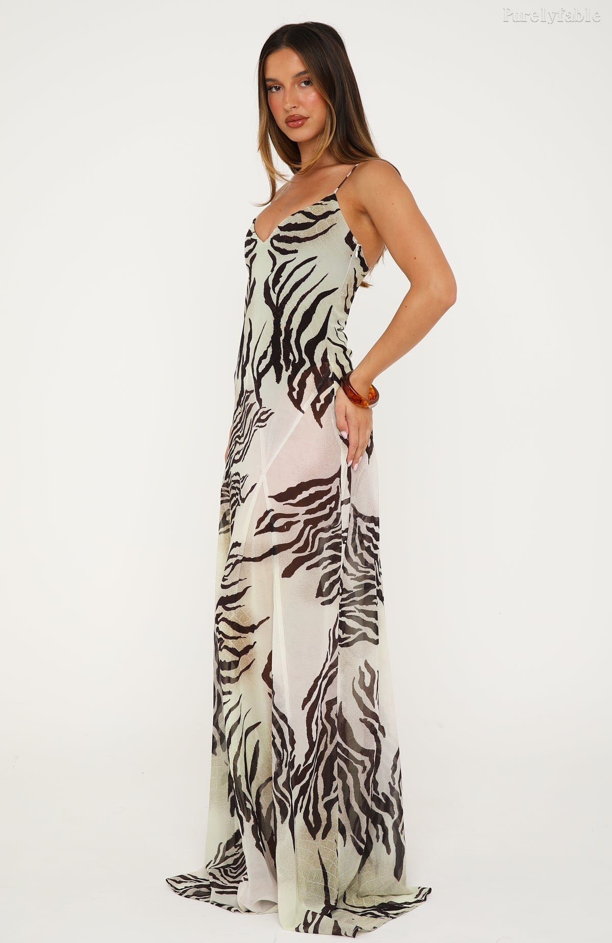 Rosalind White Backless Slim Fit Suspender Beach Long Dress