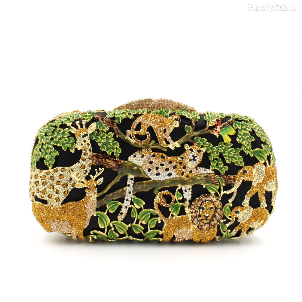 Dark Green Animal Forest Dinner Package