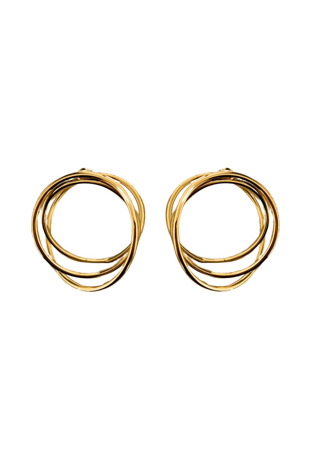 Asymmetrical Loop Dangle Earrings