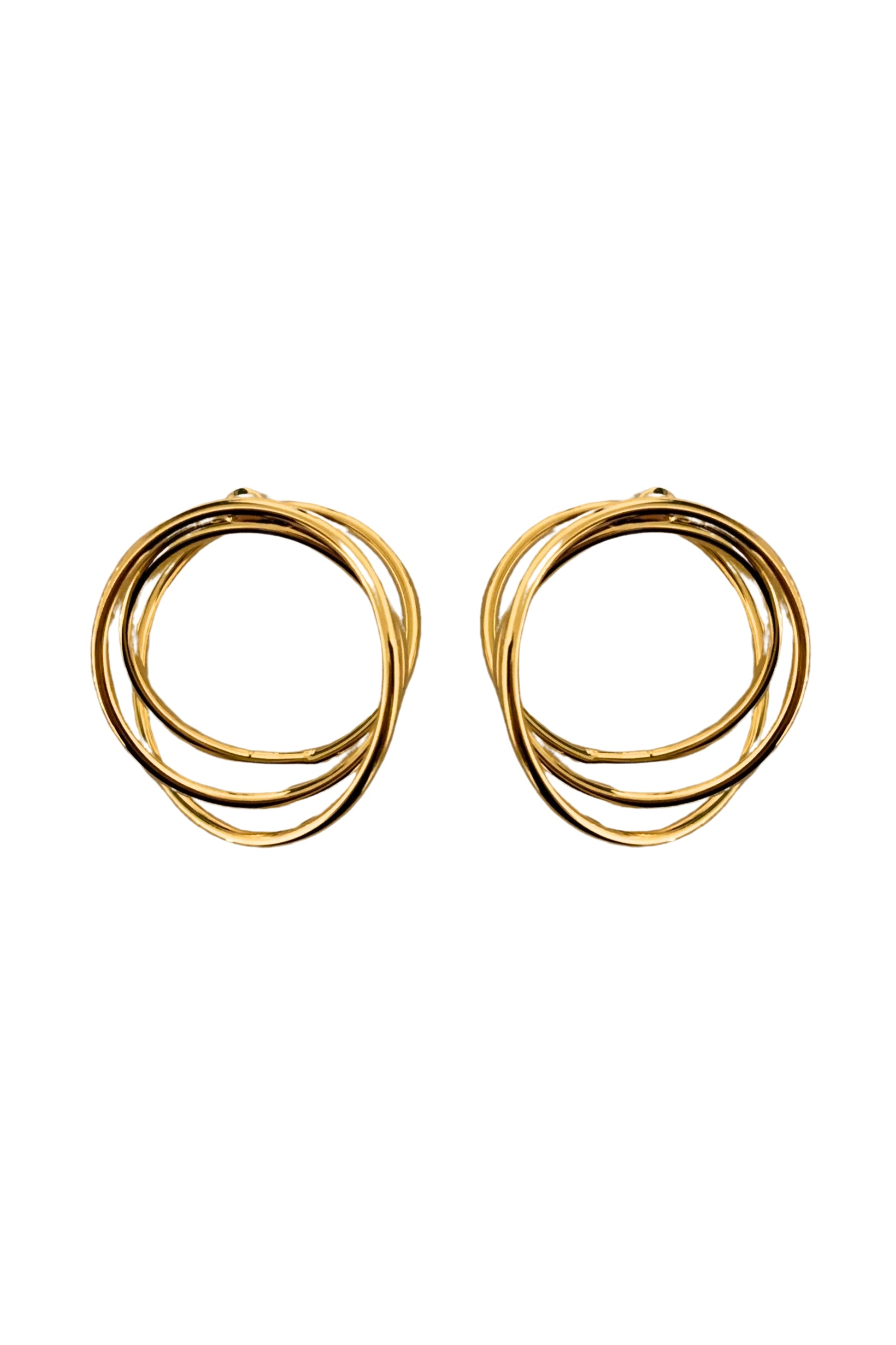 Asymmetrical Loop Dangle Earrings