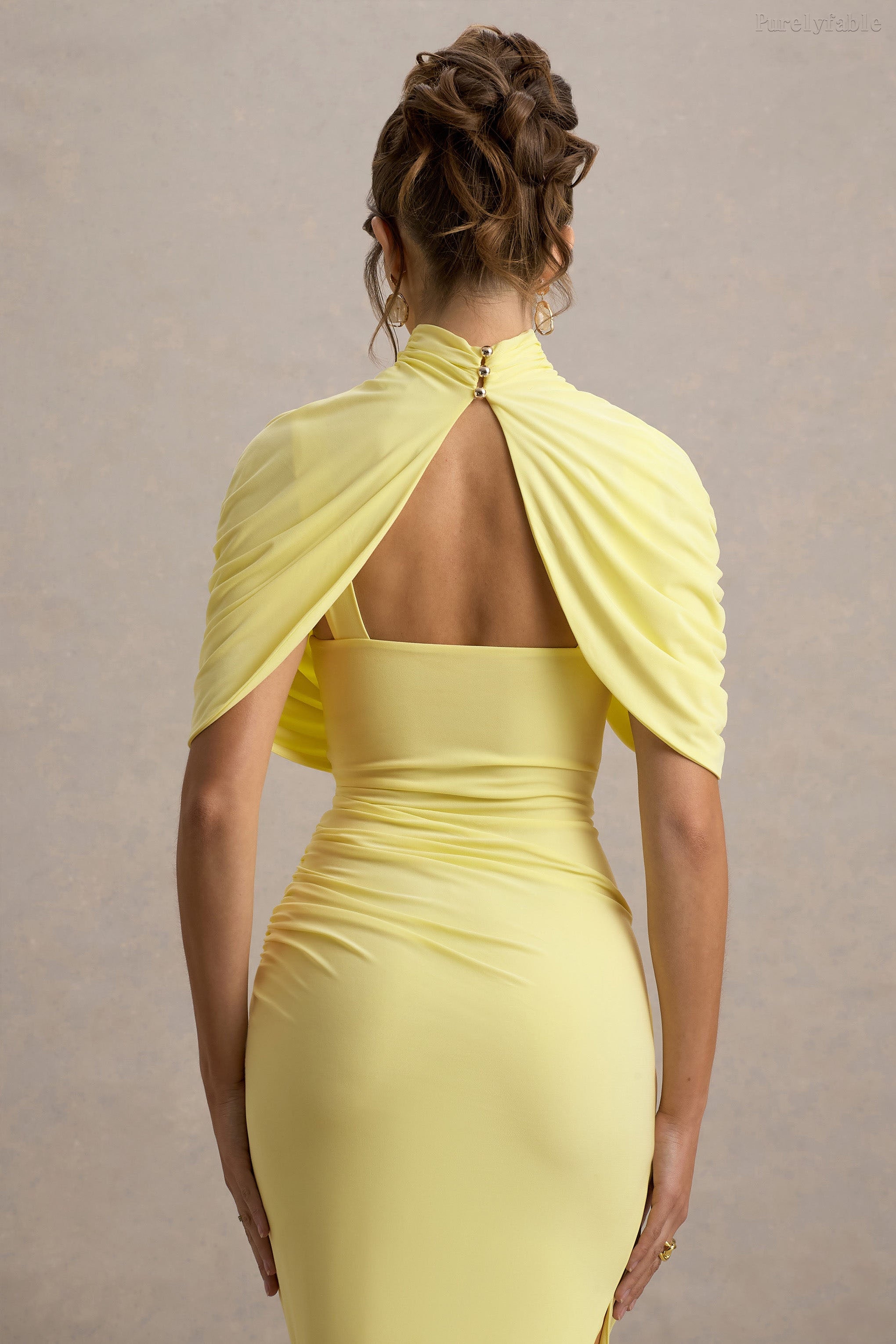 Lena Red Slim-Fit Ruched Bodycon Dress