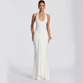 Araceli a fitted and flared long dress