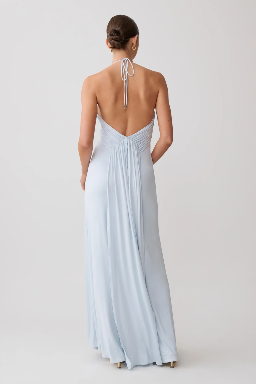 Angelina strappy fitted long dress