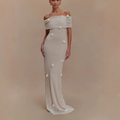 Savannah one-shoulder fitted long dress