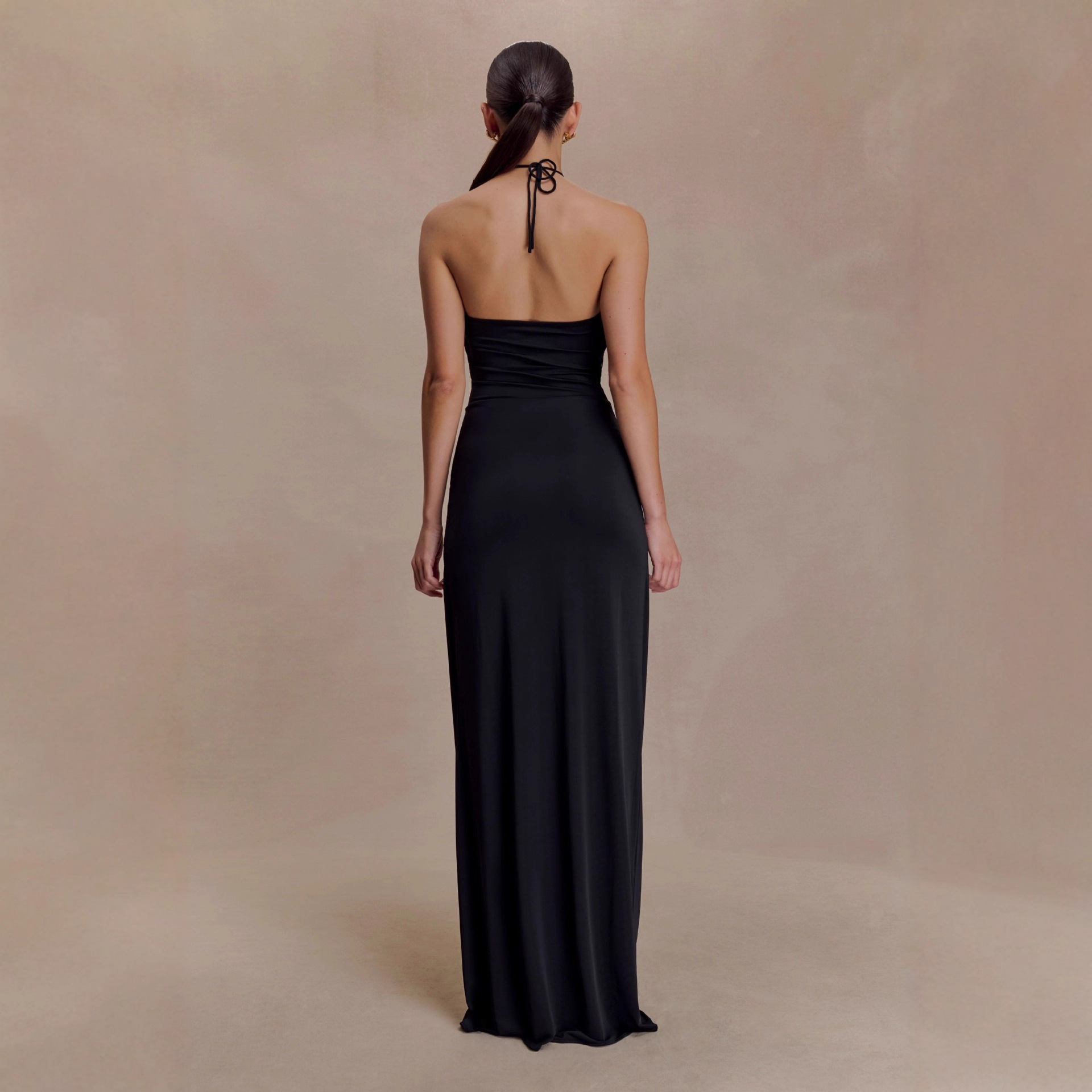 Emily strappy fitted long dress