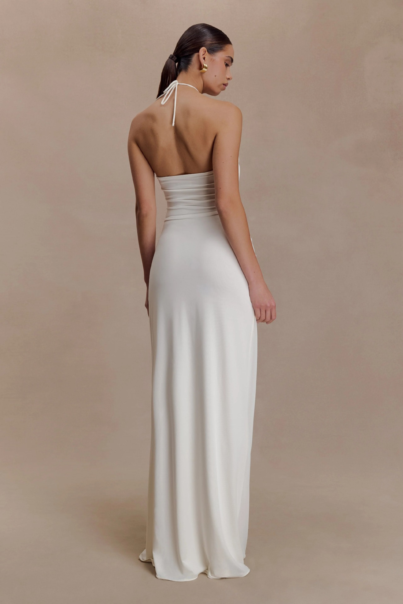 Emily strappy fitted long dress