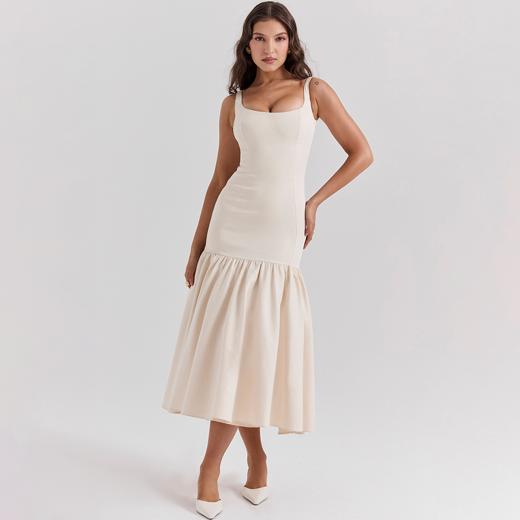 Isabella Slim Fit Bodycon Cami Midi Dress