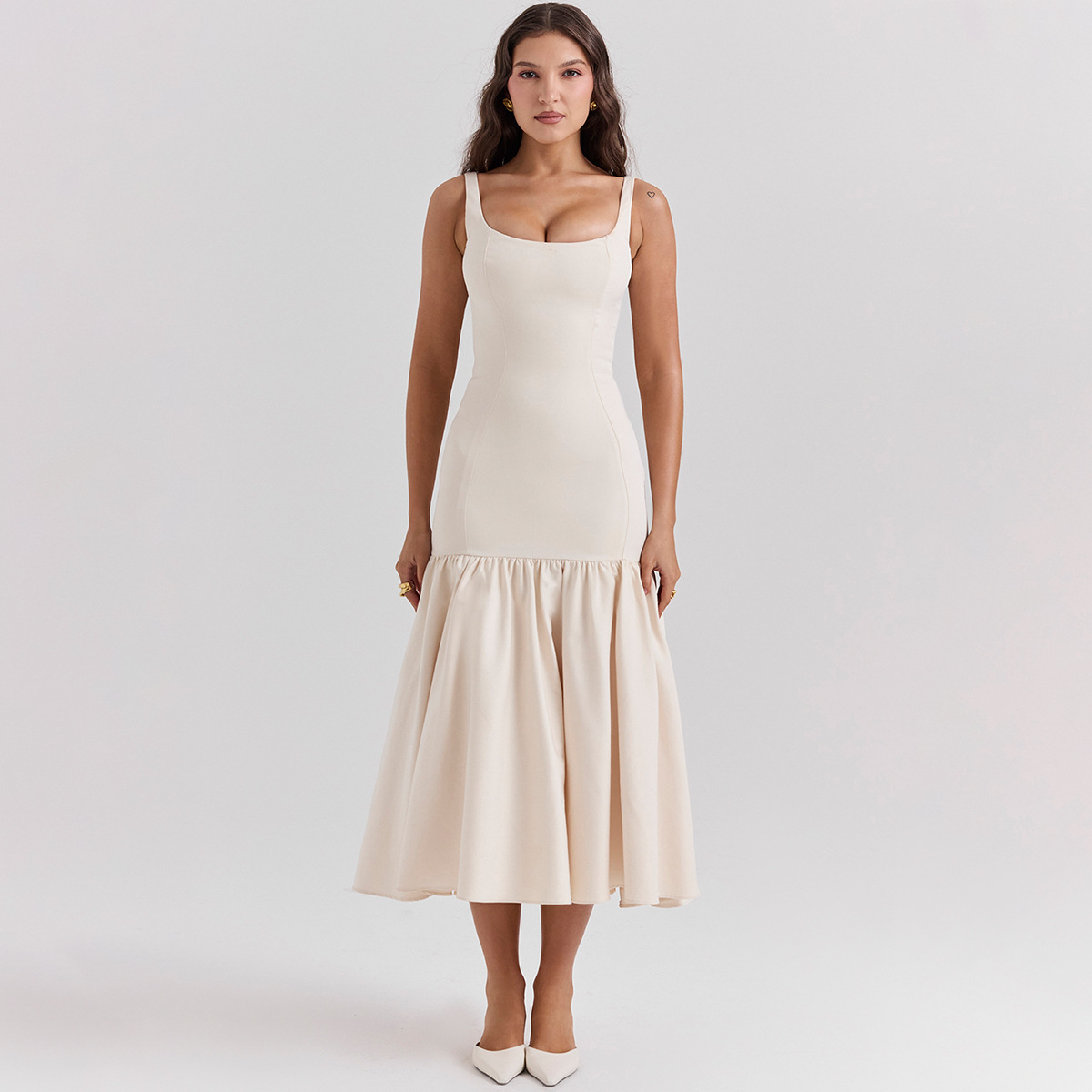 Isabella Slim Fit Bodycon Cami Midi Dress