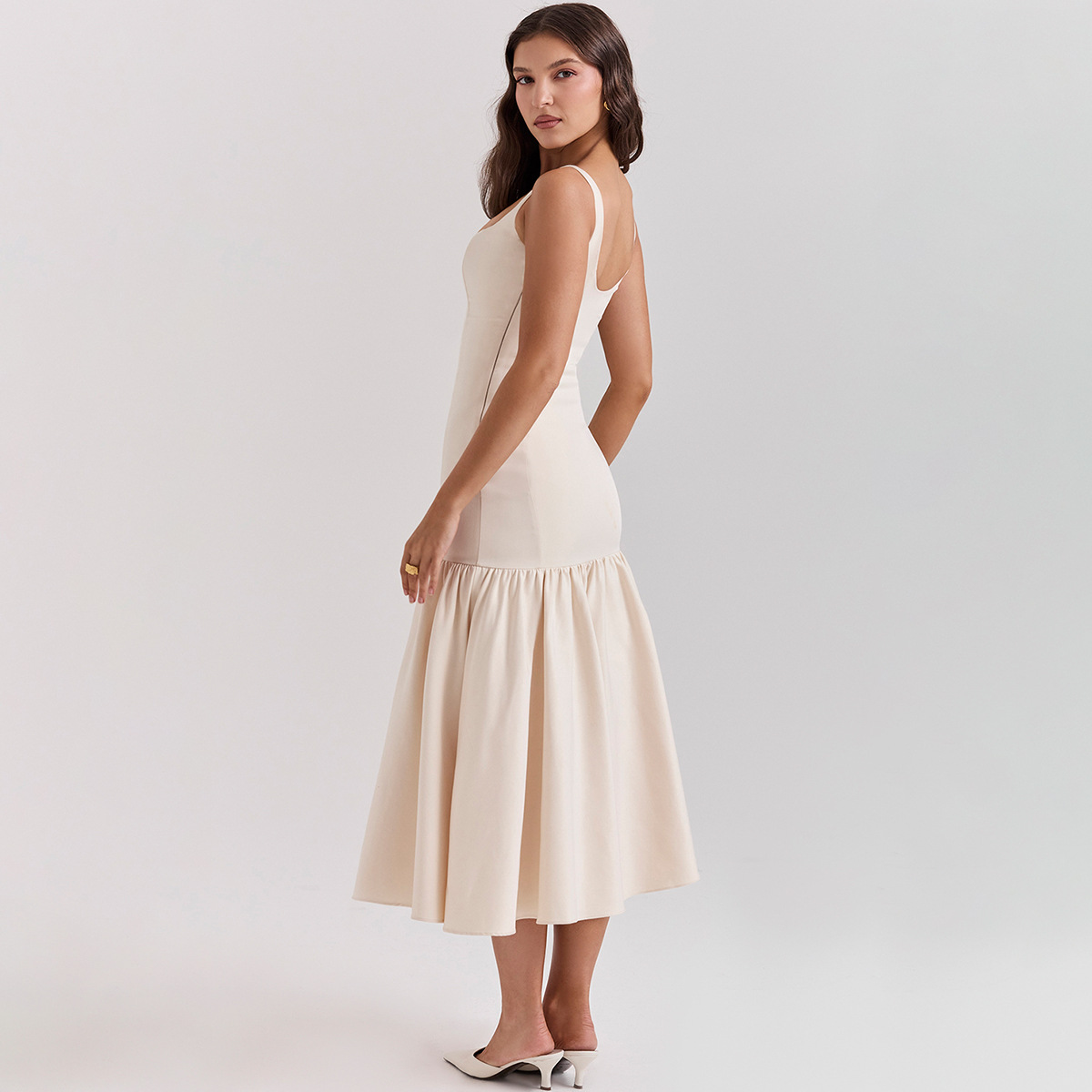 Isabella Slim Fit Bodycon Cami Midi Dress