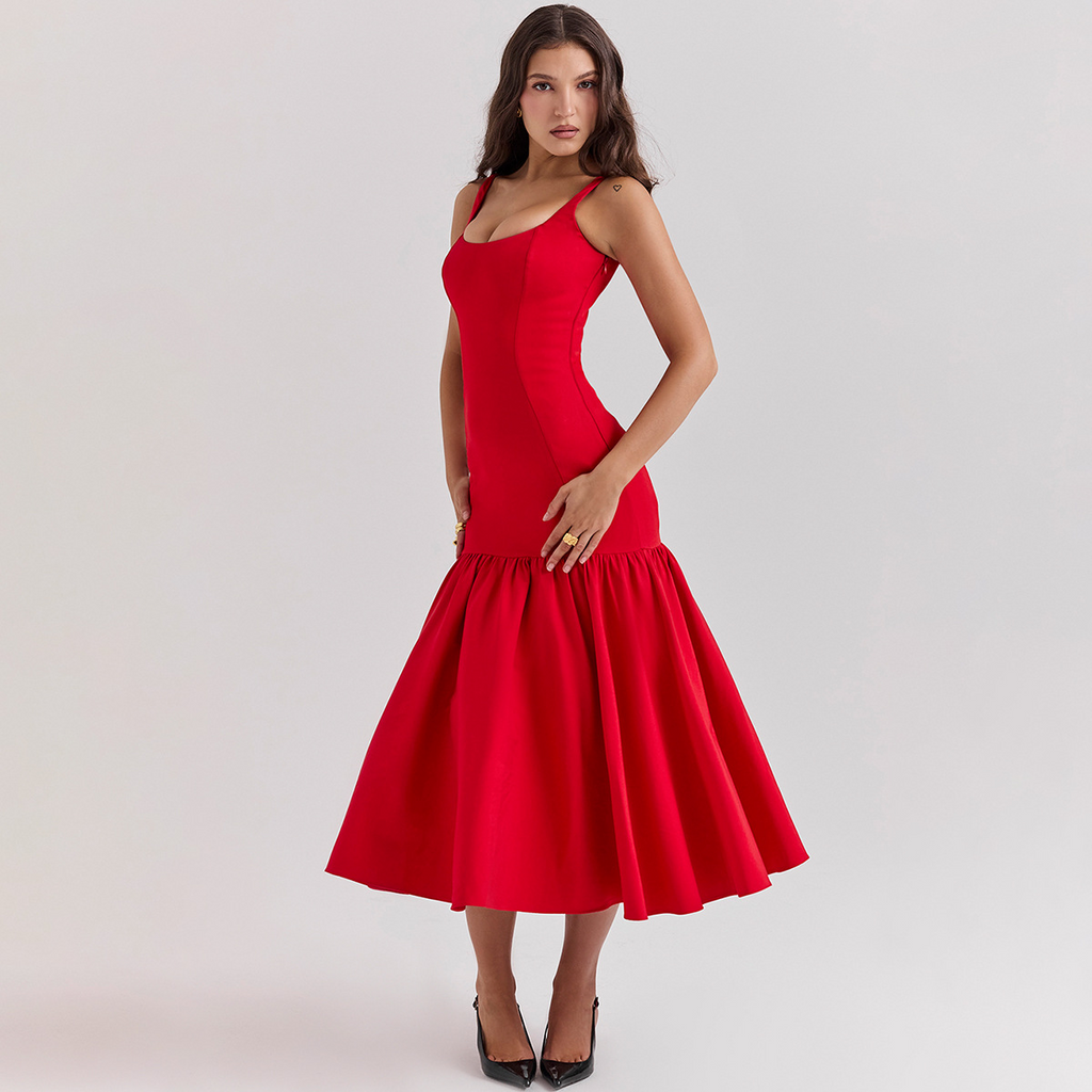 Isabella Slim Fit Bodycon Cami Midi Dress