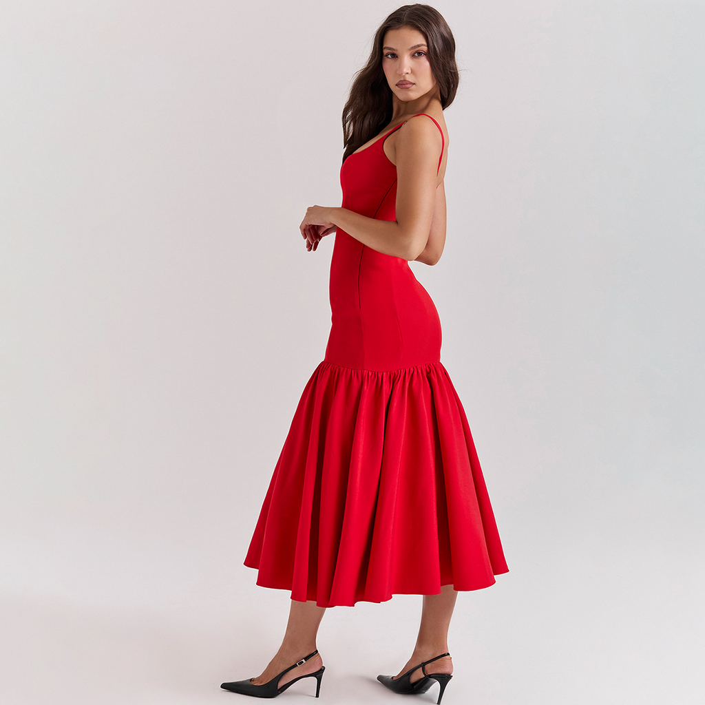 Isabella Slim Fit Bodycon Cami Midi Dress