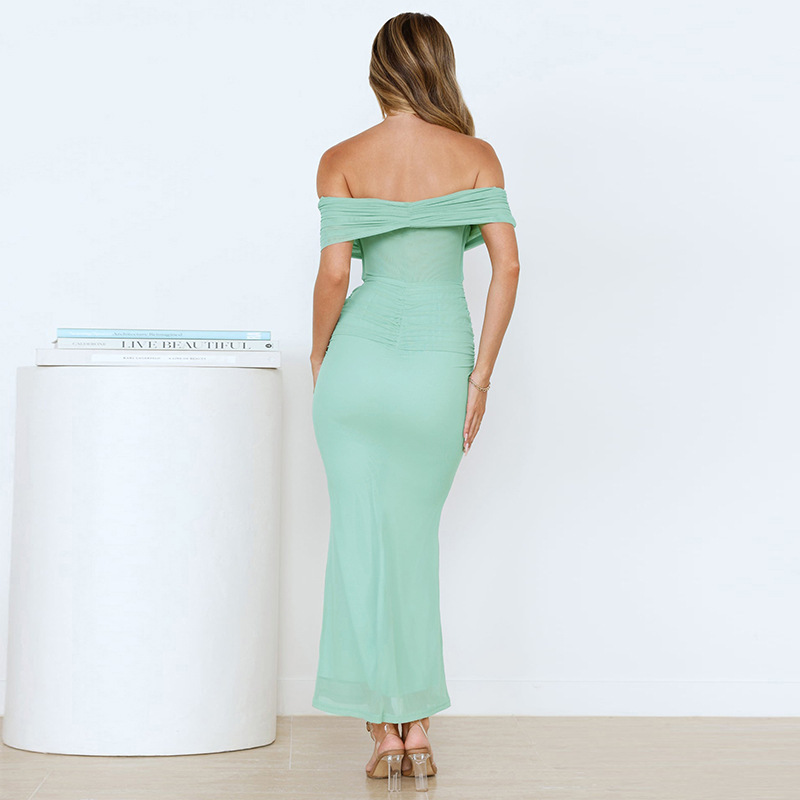 Penelope Off-The-Shoulder Slim Maxi Dress