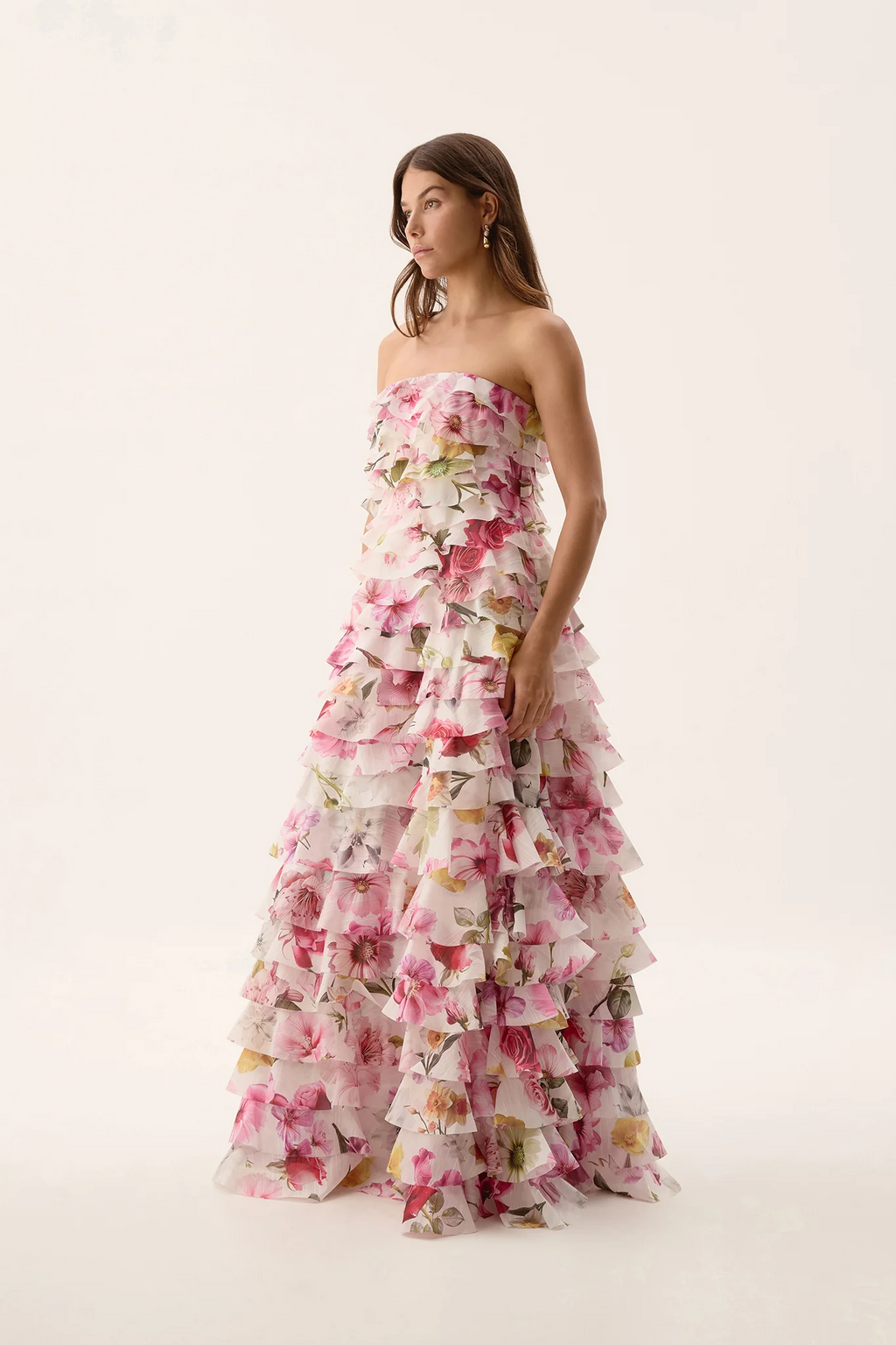 Savannah Floral Ruffle Maxi Dress