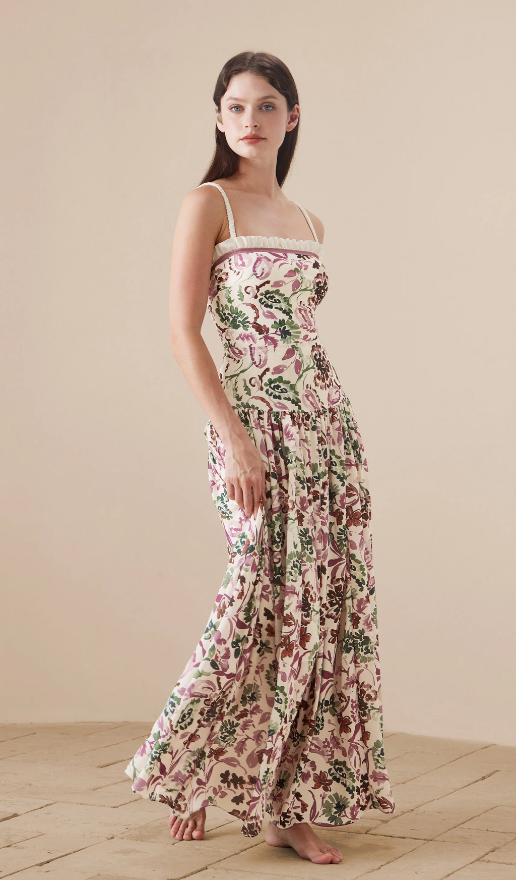 Amalia Printed Cami Maxi Dress