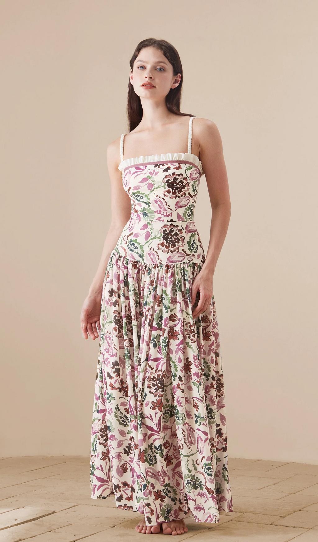 Amalia Printed Cami Maxi Dress