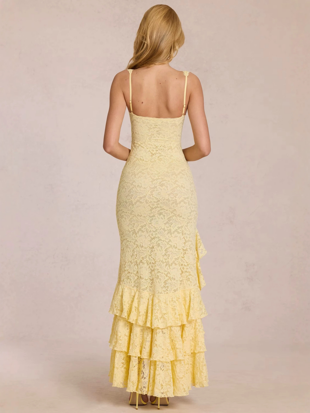 Alora Cami Lace Split Maxi Dress