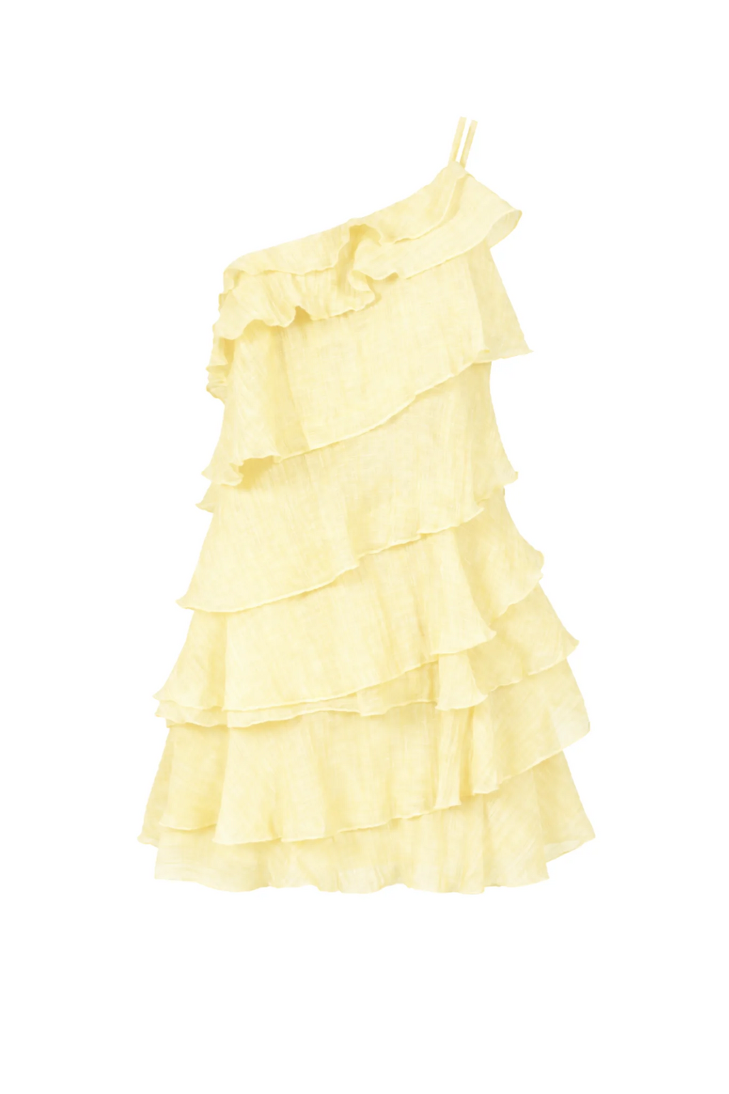 Amira One-shoulder irregular design mini dress