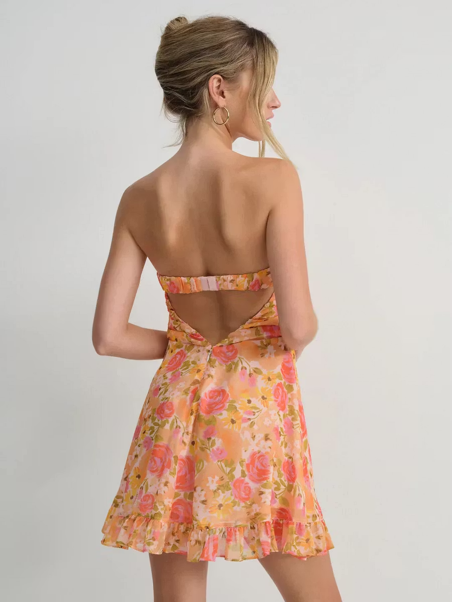 Savannah Floral Ruffle Mini Dress