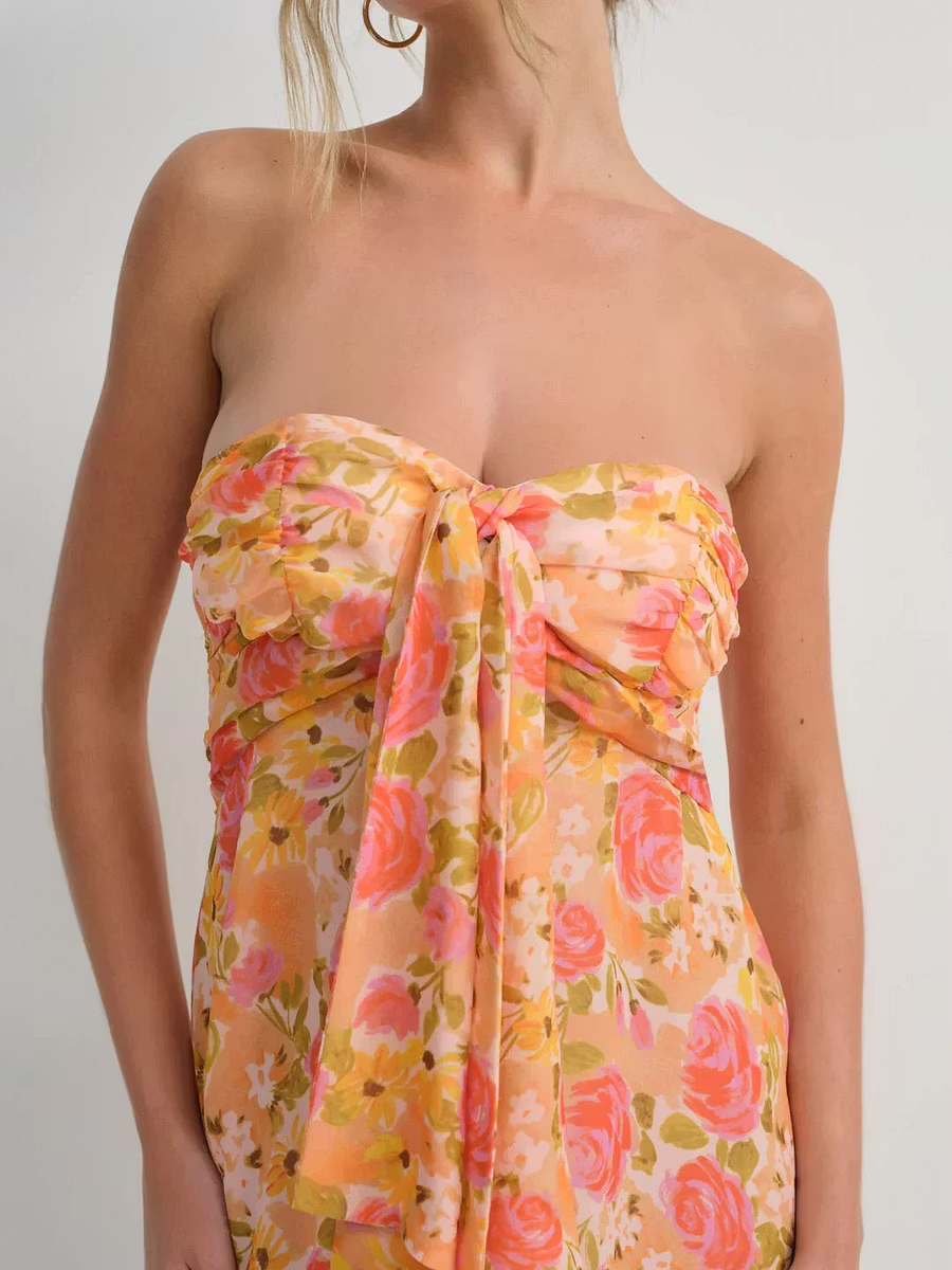 Savannah Floral Ruffle Mini Dress