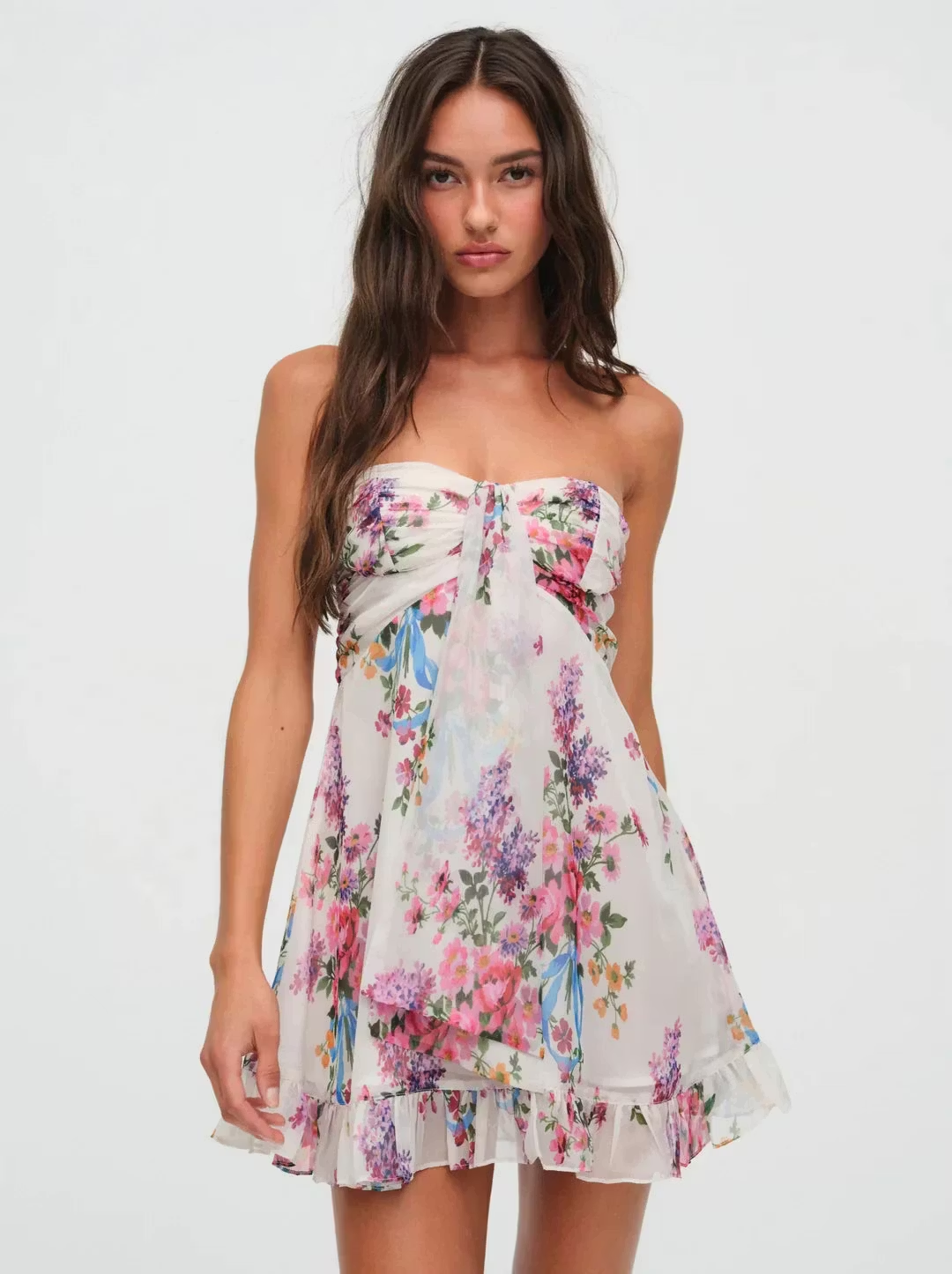 Savannah Floral Ruffle Mini Dress
