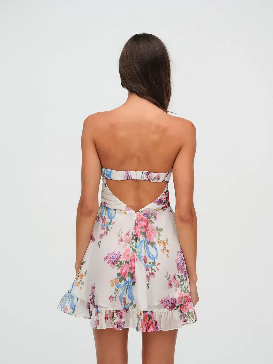 Savannah Floral Ruffle Mini Dress
