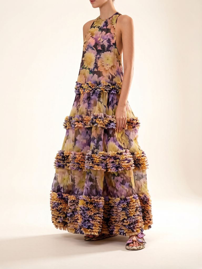 Brynn Tie-Dye Halter Neck Dress