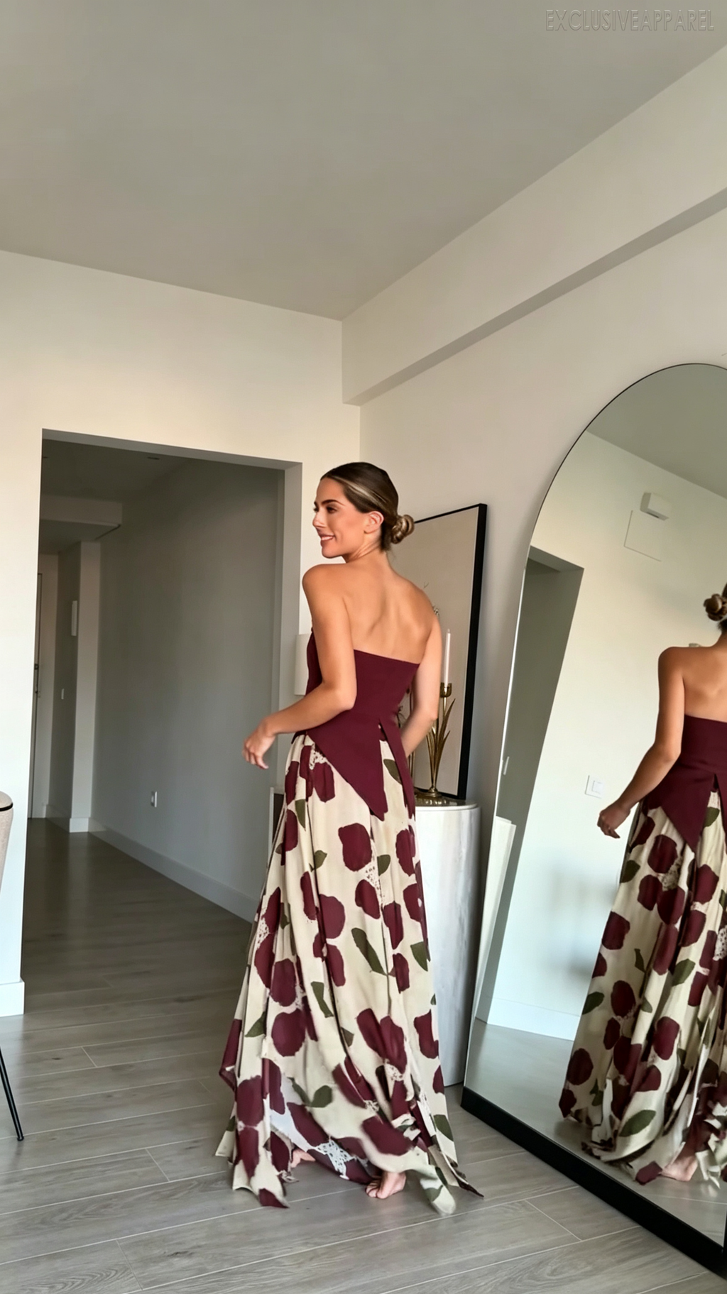 Emery Red Necktie Half-Dress Set