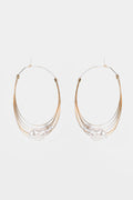 Faux Pearl Metal Earrings