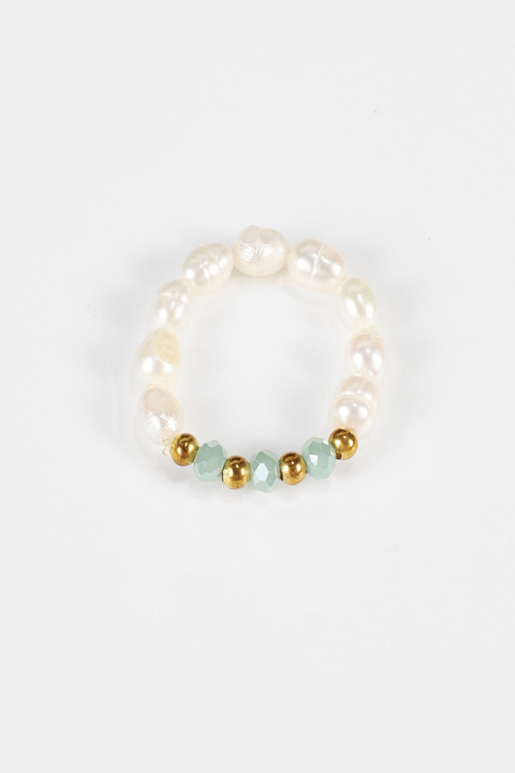 Faux Pearl Beaded Rings