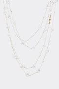 Faux Pearl Long Necklace