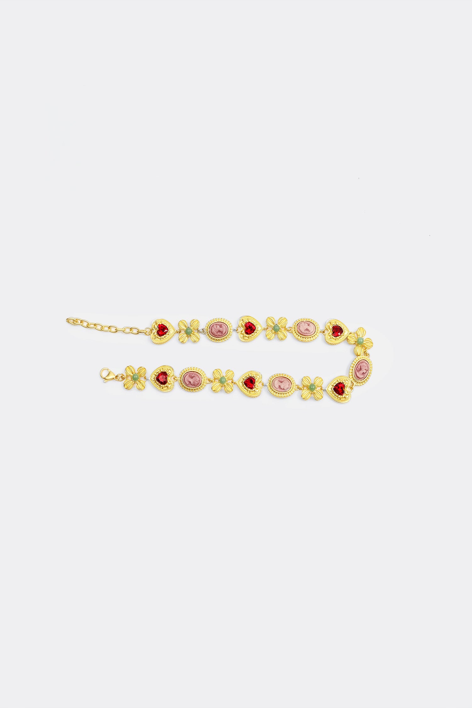 Gemstone Heart Pendant Necklace