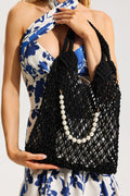 Faux Pearl Blait Tote Bag