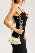 Faux Pearl Braid Bag