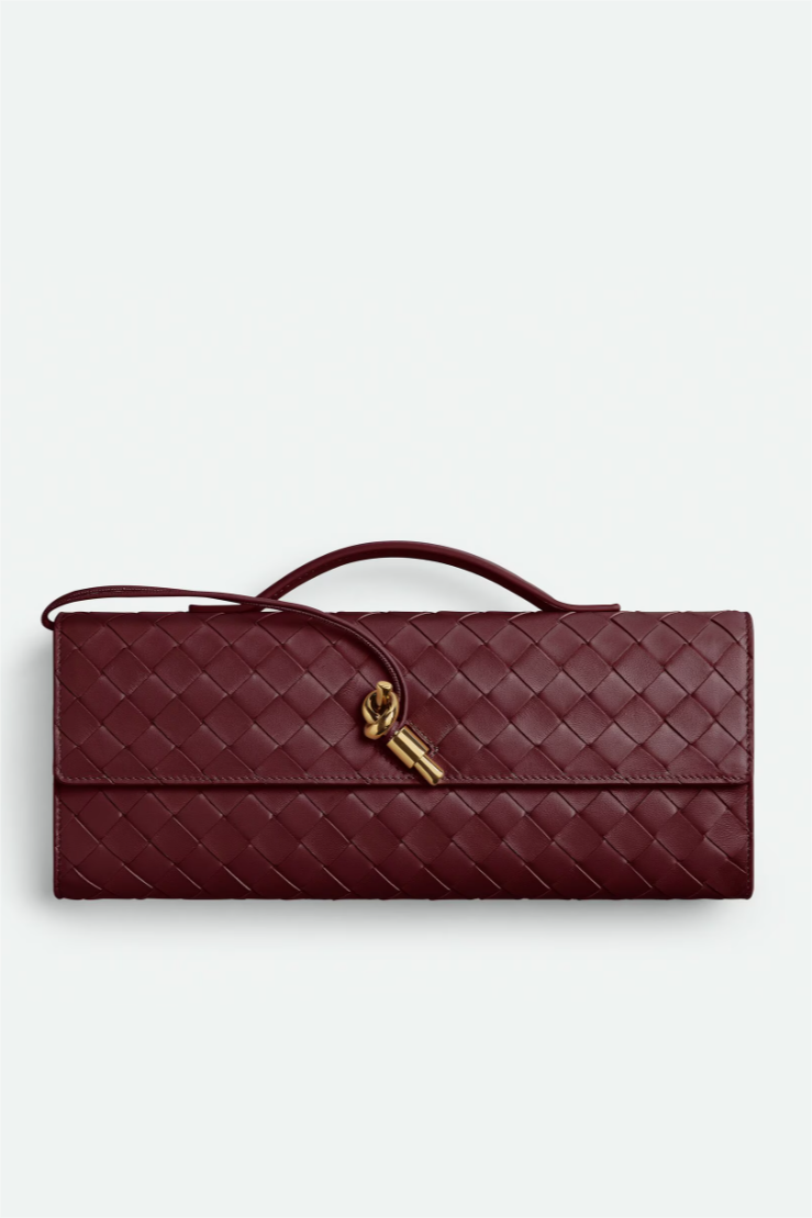 Solid Faux Leather Tote Clutch