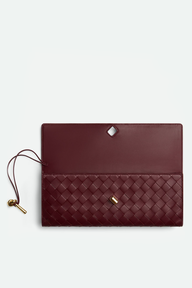 Solid Faux Leather Tote Clutch