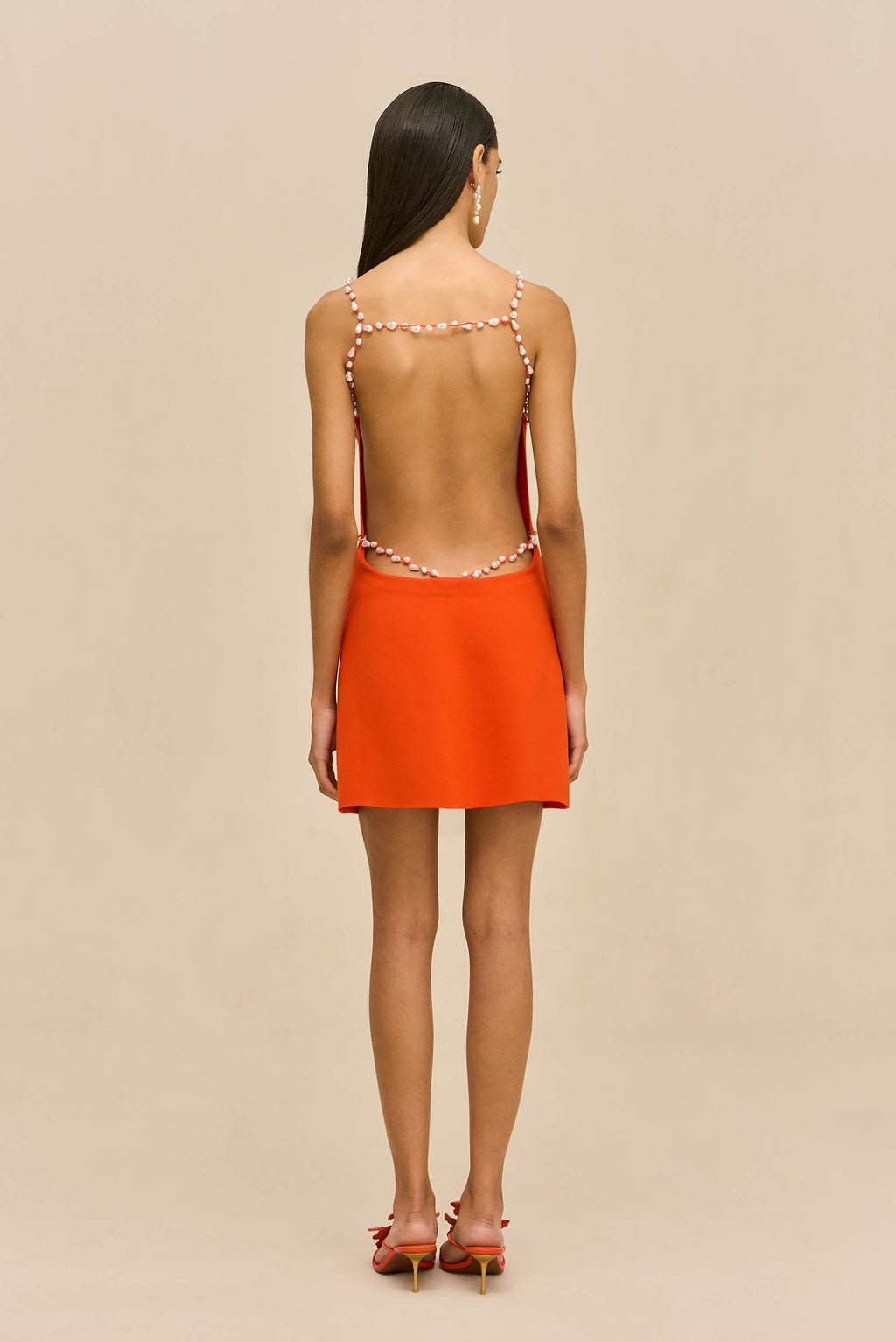 MELBA KNIT DRESS - TANGELO