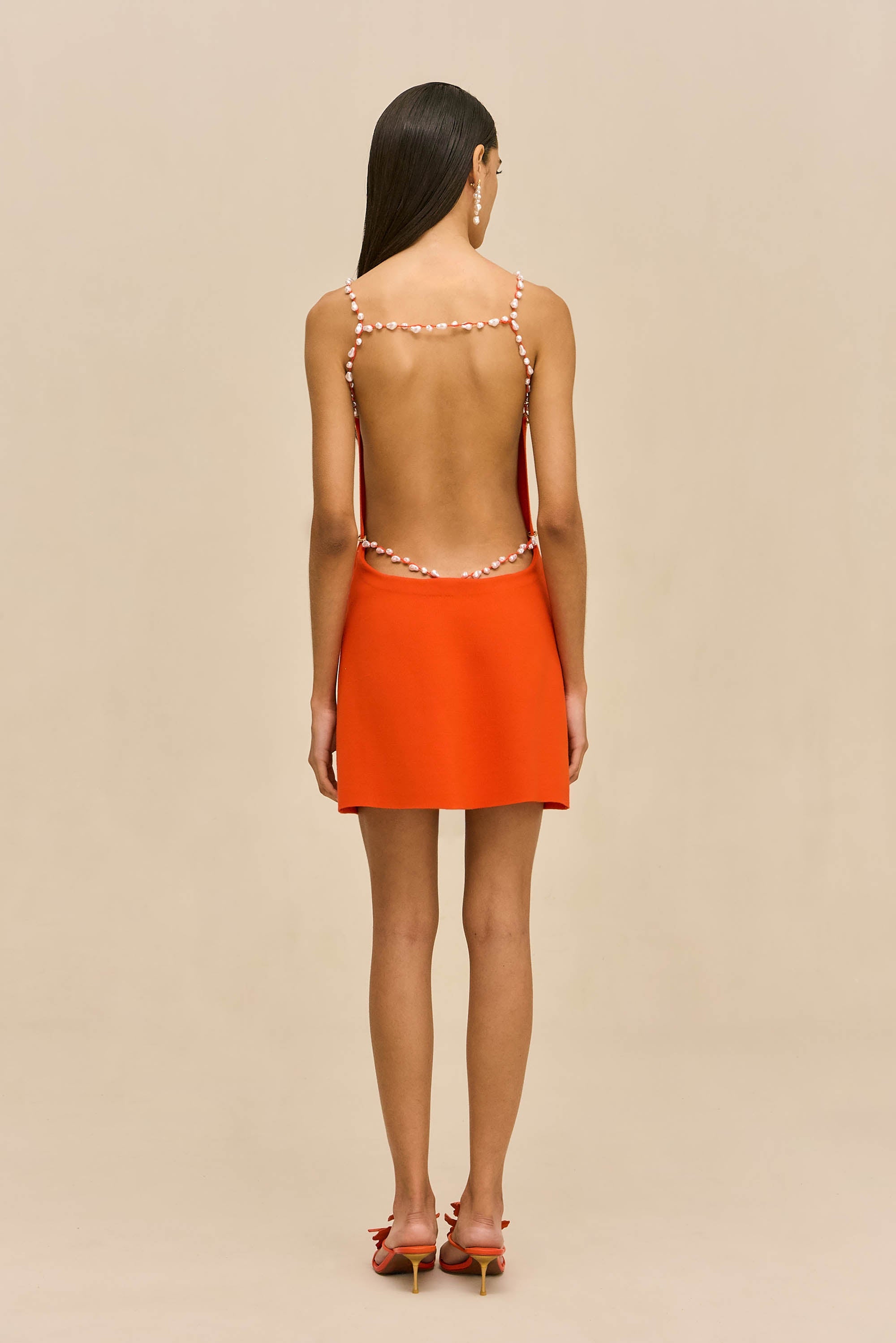 MELBA KNIT DRESS - TANGELO
