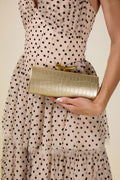 PU Metal Decorations Baguette Bag