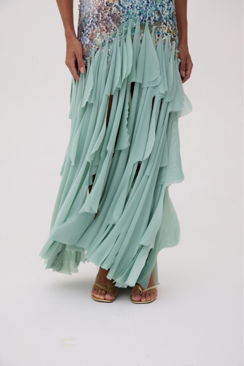 MARINA PARTY DRESS IN MINT