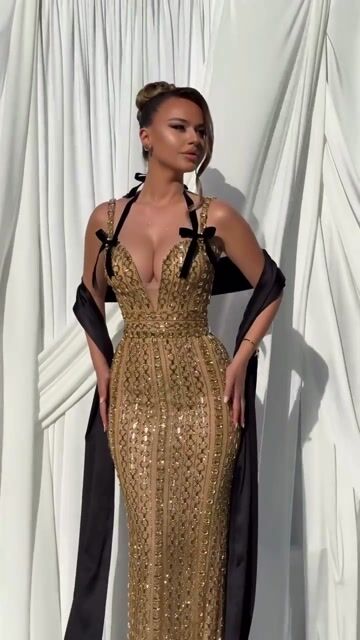 Hazel Gold Halter Bodycon Dress